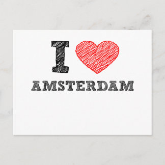 I Liebe Amsterdam Postkarte