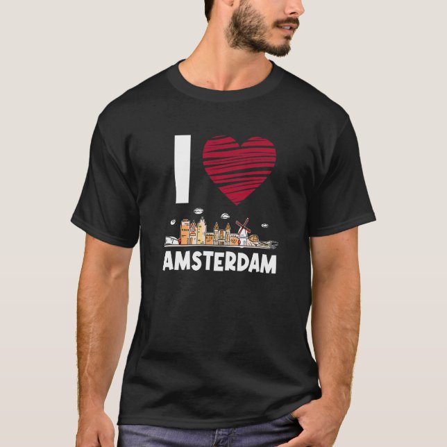 I Liebe Amsterdam T-Shirt (Vorderseite)