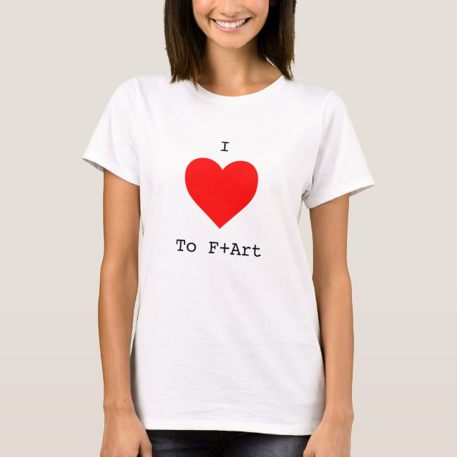 I LIEBE an F+Art Women's T - Shirt durch das F+Art (Vorderseite)