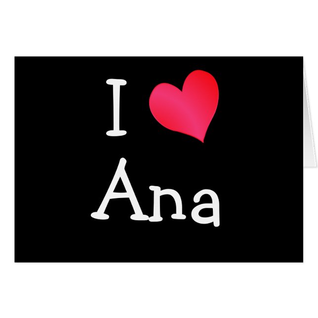 I Liebe Ana (Vorderseite (Horizontal))