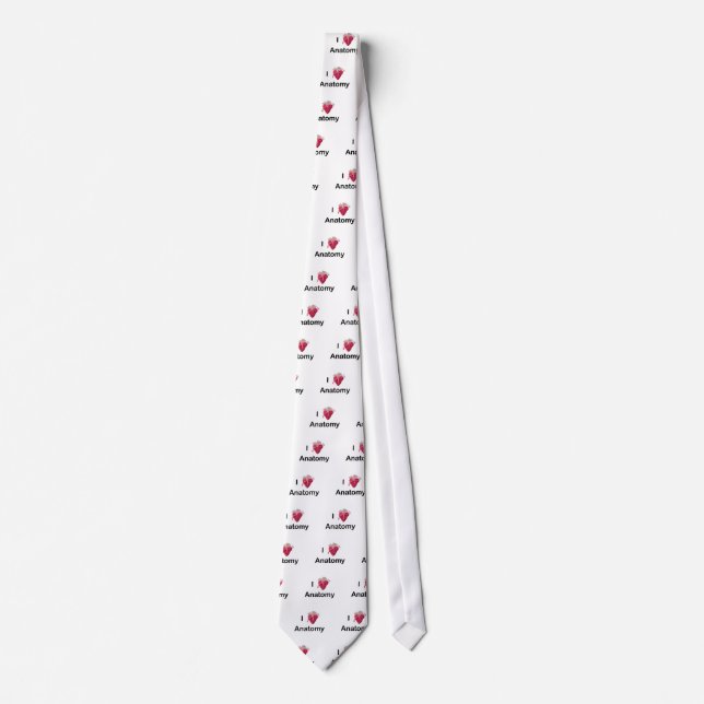 I Liebe-Anatomie mit menschlichem Herzen! Krawatte (Vorderseite)