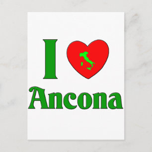 I Liebe Ancona Italien Postkarte