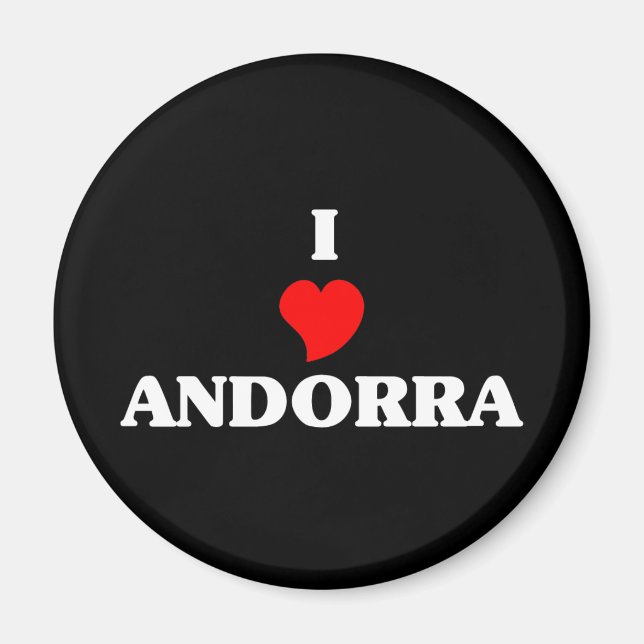 I Liebe Andorra Magnet (Vorne)
