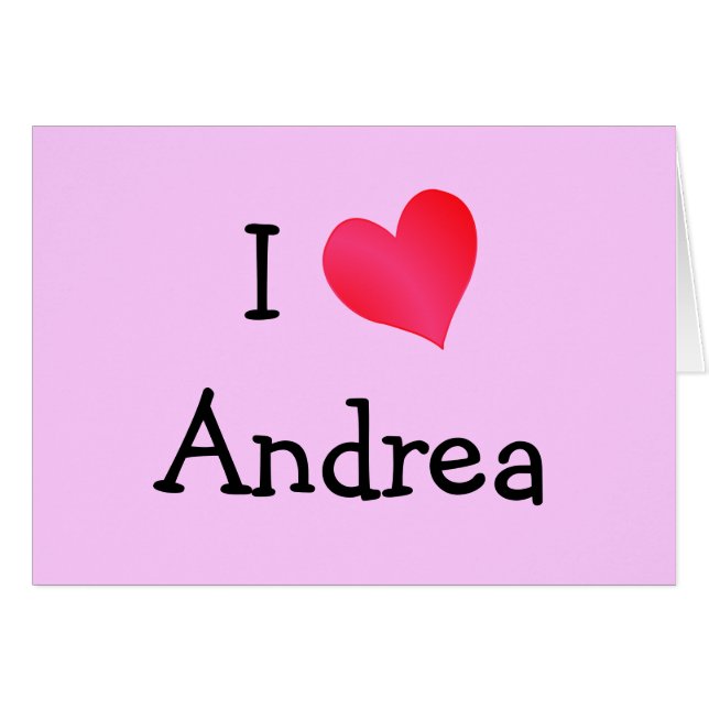 I Liebe Andrea (Vorderseite (Horizontal))