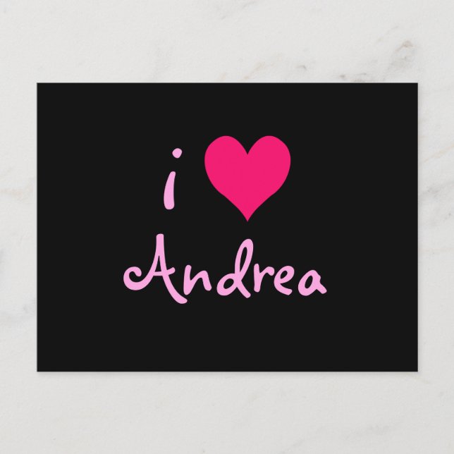 I Liebe Andrea Postkarte (Vorderseite)