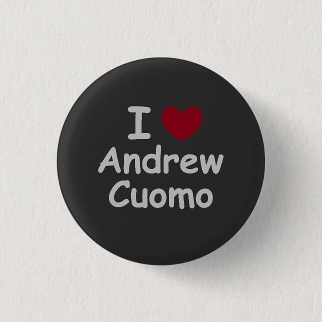 I Liebe Andrew Cuomo Button (Vorderseite)