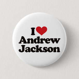 I Liebe Andrew Jackson Button