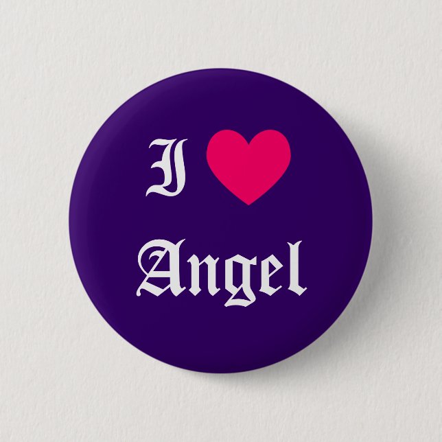 I Liebe Angel Button (Vorderseite)
