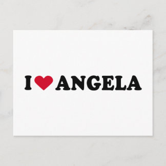 I LIEBE ANGELA POSTKARTE