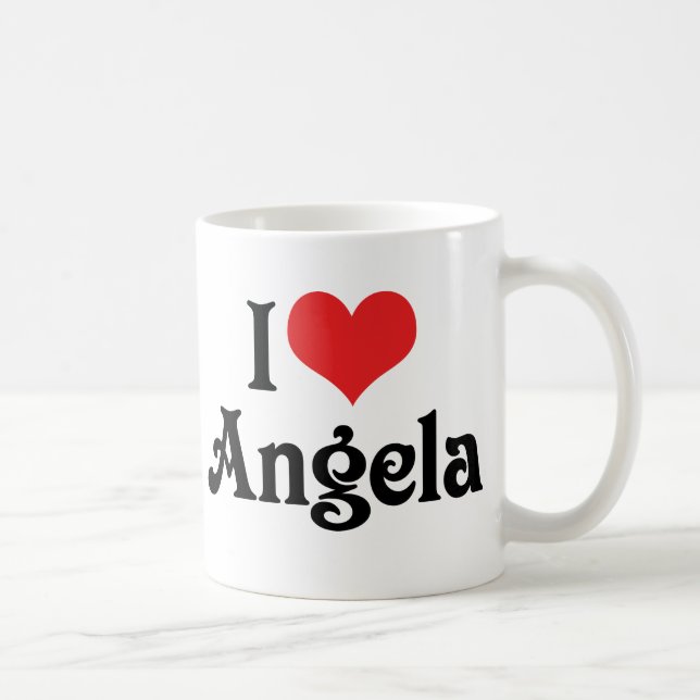 I Liebe Angela Tasse (Rechts)