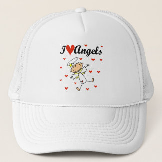 I Liebe Angels T - Shirt und Geschenke Truckerkappe