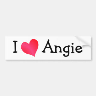 I Liebe Angie Autoaufkleber