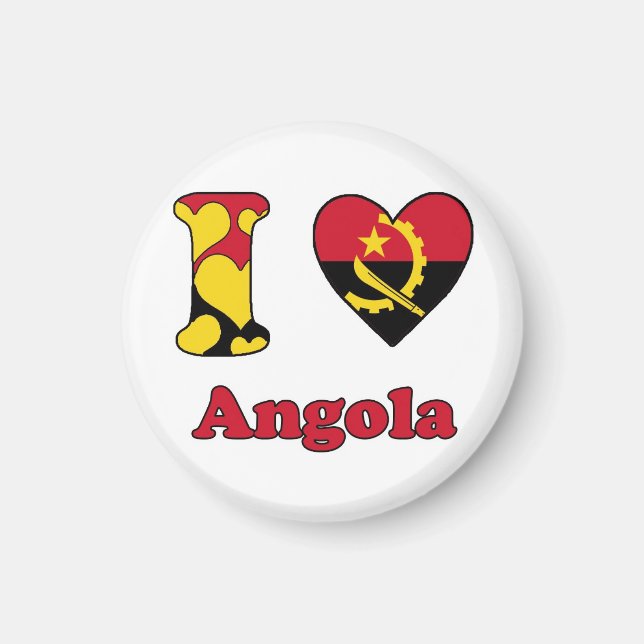 I Liebe Angola Magnet (Vorne)