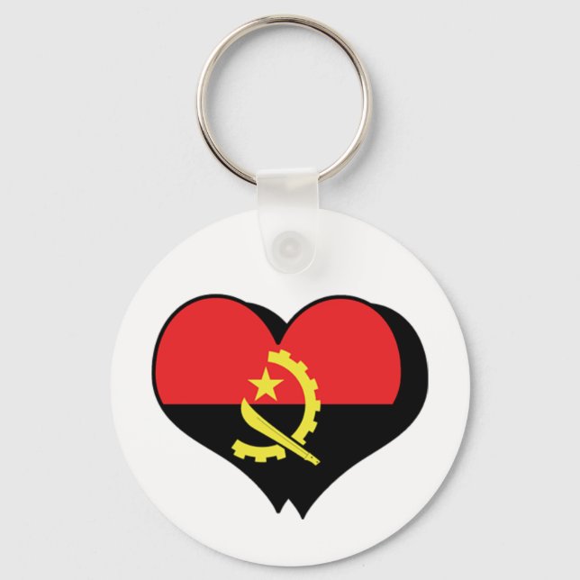 I Liebe Angola Schlüsselanhänger (Vorderseite)