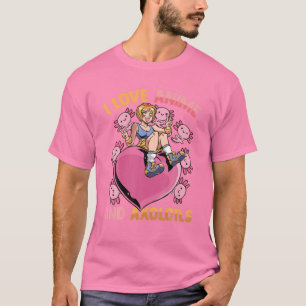 I Liebe Anime and Axolotls - Niedliches Kawaii Her T-Shirt