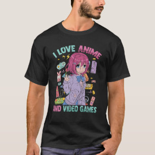 I Liebe Anime and Video Games - Kawaii Otaku - Nie T-Shirt