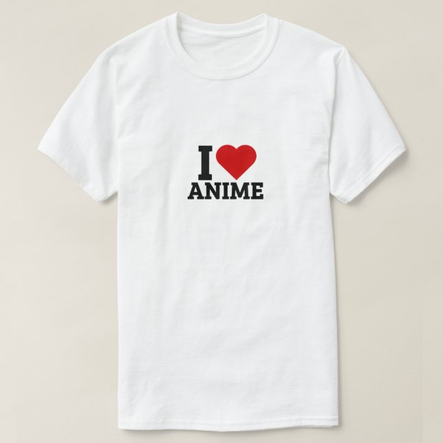 I Liebe Anime - Anime Lover T-Shirt (Design vorne)