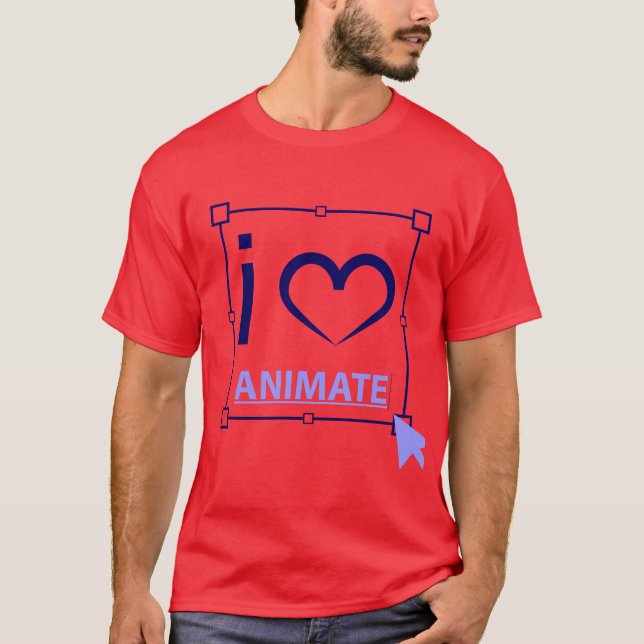 I Liebe animieren T-Shirt (Vorderseite)