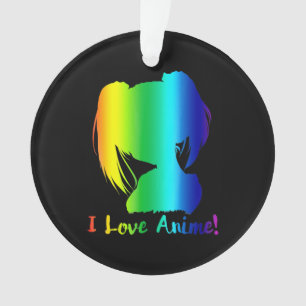 i Liebe animiert lustiges Manga-Cosplay Ornament