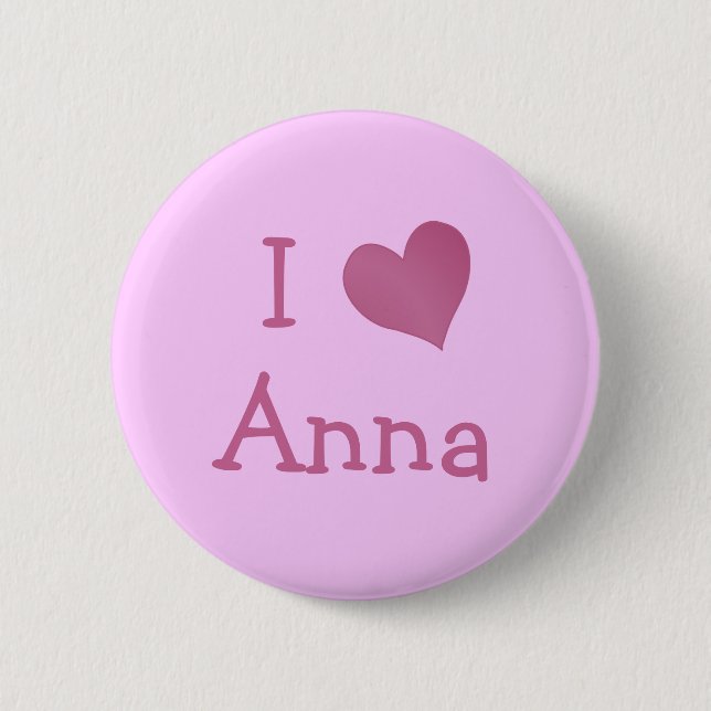 I Liebe Anna Button (Vorderseite)