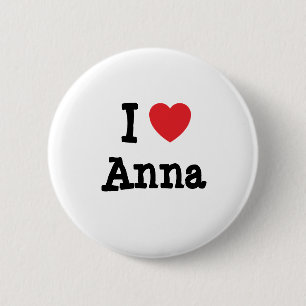 I Liebe Anna Herzstück T - Shirt Button
