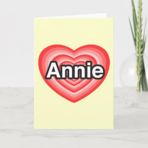 I Liebe Annie. Liebe I Sie Annie. Herz Karte