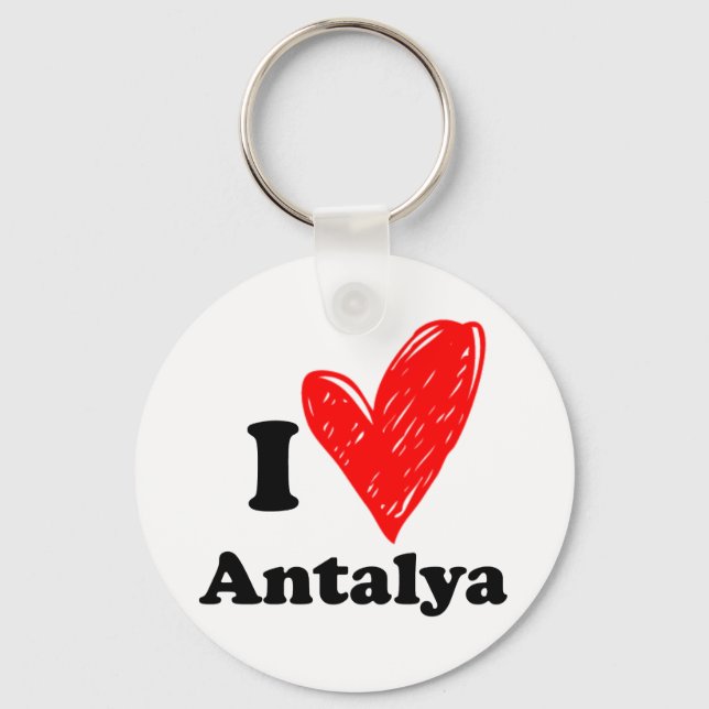 I Liebe Antalya Schlüsselanhänger (Vorderseite)