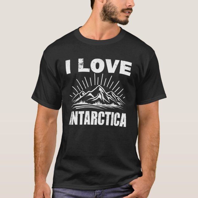 I Liebe Antarktis Iceberg Explorers T-Shirt (Vorderseite)