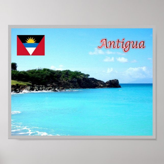 I LIEBE Antigua - Poster (Vorne)
