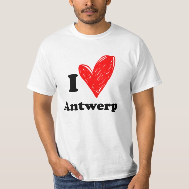 I Liebe Antwerpen T Shirt (Vorderseite)