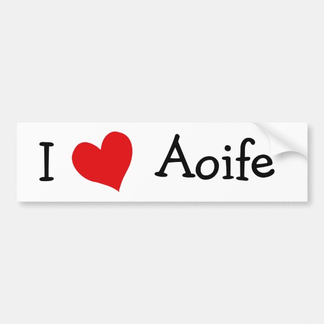 I Liebe Aoife Autoaufkleber (Vorne)