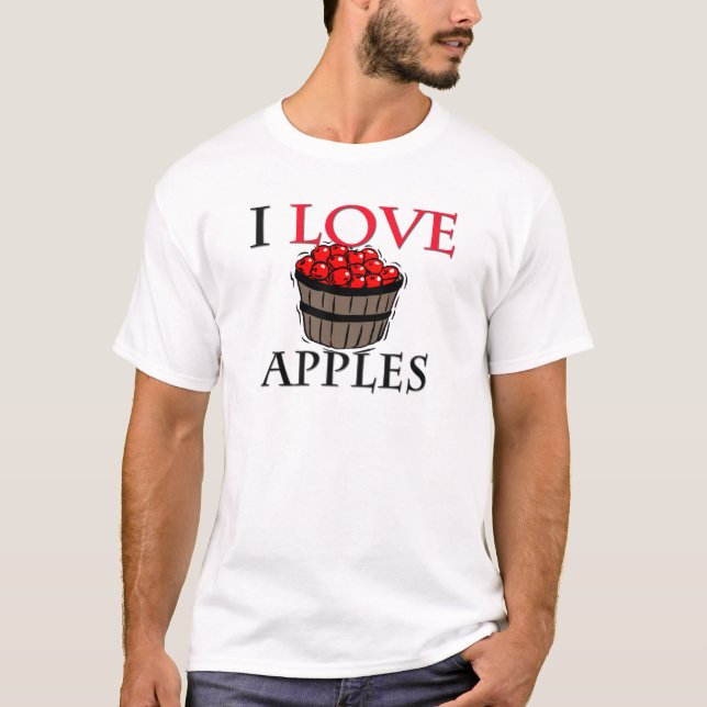 I Liebe-Äpfel T-Shirt (Vorderseite)
