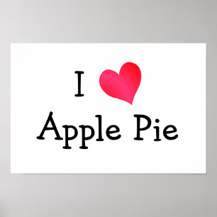 I Liebe Apple Pie Poster