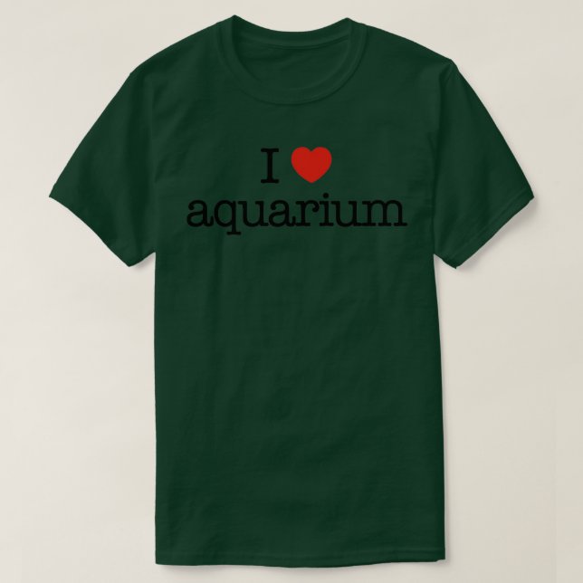 I Liebe Aquarium 2 T-Shirt (Design vorne)