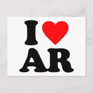I LIEBE AR POSTKARTE