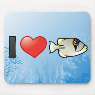 I Liebe Arabian Picassofish Mousepad