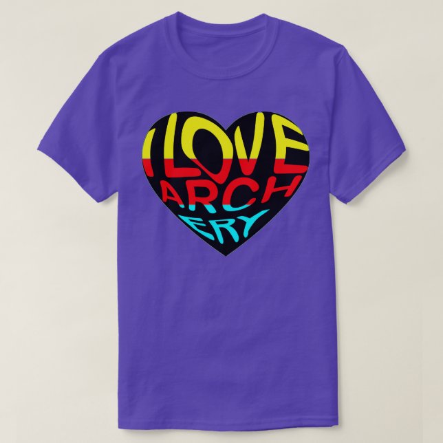I Liebe Archery T-Shirt (Design vorne)
