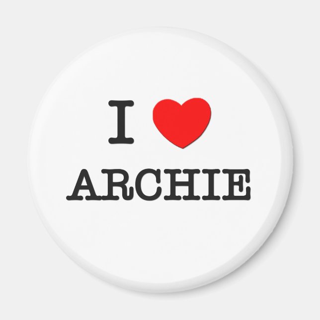 I Liebe Archie Magnet (Vorne)
