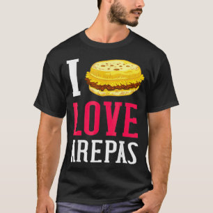 I Liebe Arepas Geschenk Venezuela Kolumbien T-Shirt