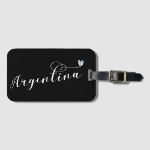 I Liebe Argentinien, Argentinisches Flaggenherz Gepäckanhänger