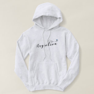 I Liebe Argentinien, Argentinisches Flaggenherz Hoodie