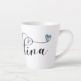 I Liebe Argentinien, Argentinisches Flaggenherz Milchtasse