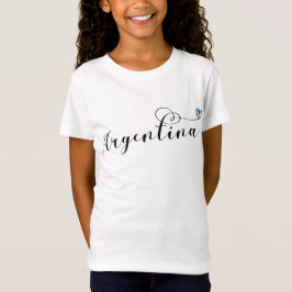 I Liebe Argentinien, Argentinisches Flaggenherz T-Shirt