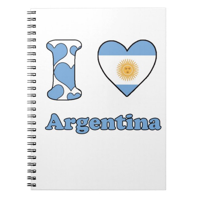 I Liebe Argentinien Notizblock (Vorderseite)