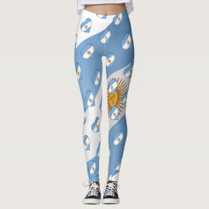 I Liebe Argentinienflagge Herz Muster Argentiniens Leggings