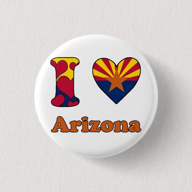 I Liebe Arizona Button (Vorderseite)