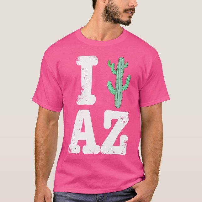 I Liebe Arizona Saguaro Wandern im Val Piora T-Shirt (Vorderseite)