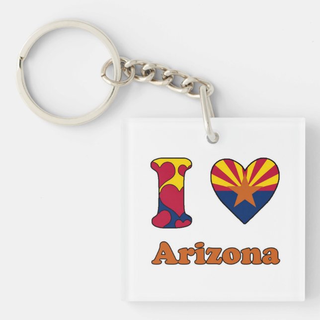 I Liebe Arizona Schlüsselanhänger (Vorderseite)