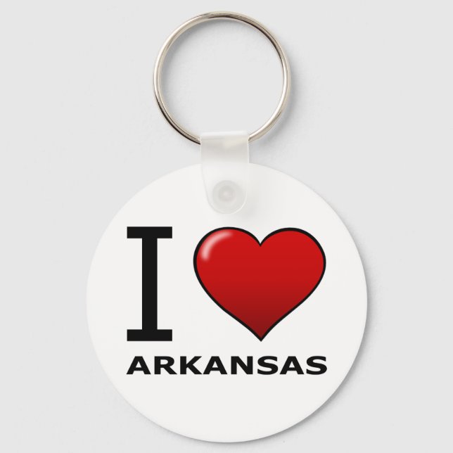 I LIEBE ARKANSAS SCHLÜSSELANHÄNGER (Vorderseite)