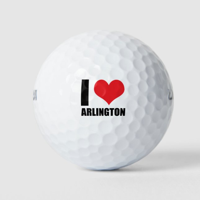 I Liebe Arlington Golfball (Vorderseite)